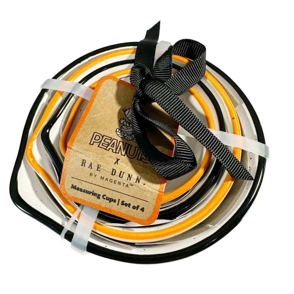 NEW VHTF Rae Dunn/Peanuts New Release 2025 Halloween Measuring Cup Set/4 🎃🎃🎃 - Picture 3 of 9
